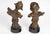 Art Nouveau Sculptures in Regule with Wooden Base, 1900, Set of 2 For Sale - Image 3 of 8