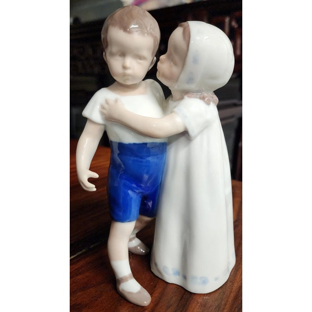 1970s Bing & Grondahl Danish Hand Painted Fine Porcelain Figurine For Sale - Image 5 of 11