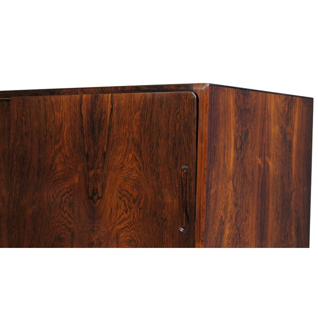 Mid 20th Century Elegant Danish Brazilian Rosewood Credenza For Sale - Image 10 of 10