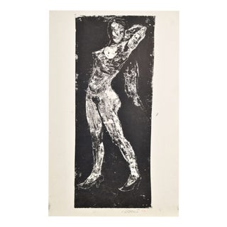 Albert Goltjakov, Nude Act, 1964, Monotype For Sale