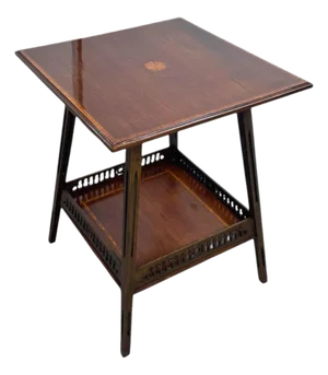 Aesthetic Movement Mahogany Inlaid Occasional/Side Table