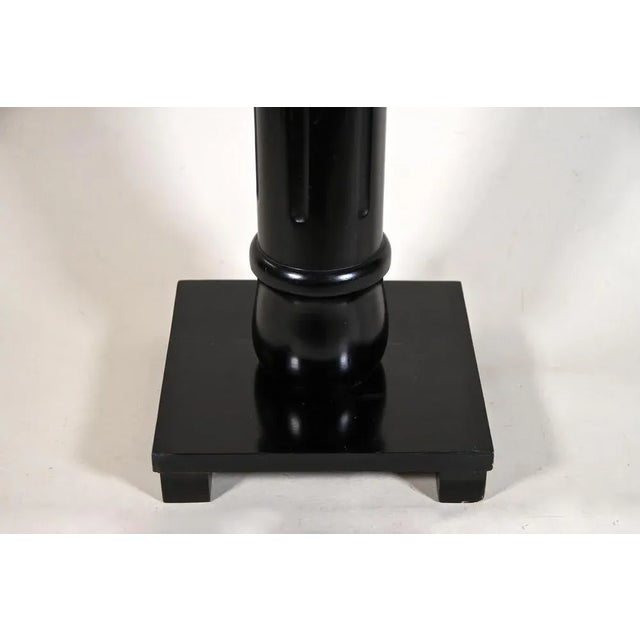 Art Nouveau Ebonized Beechwood Pedestal, Austria, 1900s For Sale - Image 4 of 14