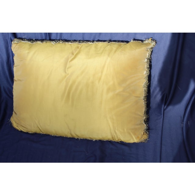 French 18th Century Antique European Silk Pillow For Sale - Image 3 of 5