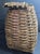 Antique Northeast Woodlands Style Lidded Pack Basket Heavy Splint Black Ash Gathering Vessel This monumental antique pack...