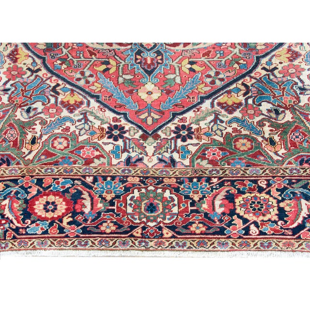 Early 20th Century Persian Heriz Rug For Sale In Chicago - Image 6 of 16