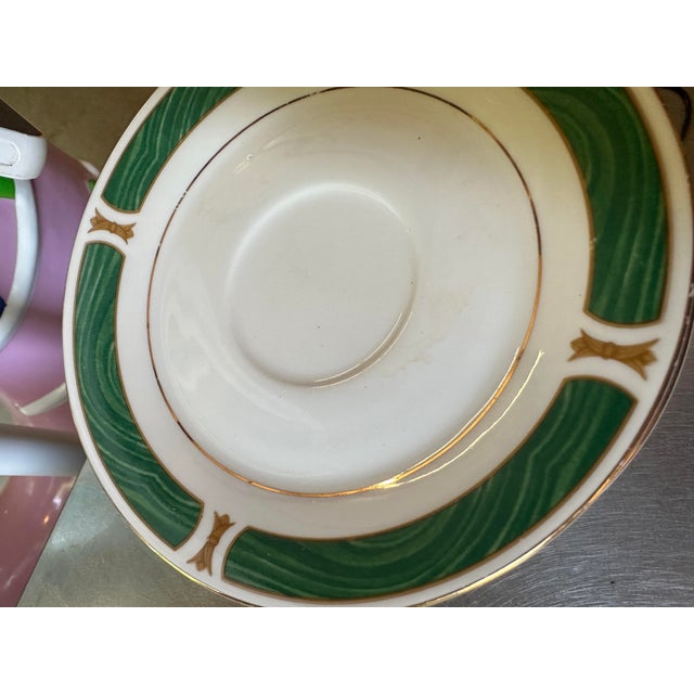 1970s Ceramic Majesty Plate Set With Malachite and Gold Designs- Set of 30 For Sale In Atlanta - Image 6 of 10