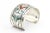 Late 20th Century Late 20th Century Gibson Gene Navajo Sterling Silver Turquoise Inlay Cuff Bracelet For Sale - Image 5 of 9