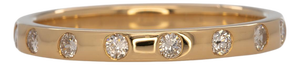 Diamond Band Minimalist Design: Solid 14k Gold – Round Diamond Fine Jewelry, Size 6.75