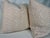 Custom pair of 22" pillows covered in Thibaut "Merritt" in color blush indoor/outdoor fabric. These pillows have tapered...