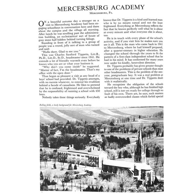 "Prep Schools: Profiles of More Than Fifty American Schools" 1961 Laney, Al For Sale - Image 4 of 13