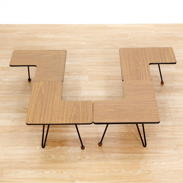 Mid-Century Modern 1960s Set of Four Vintage Modular Side Tables For Sale - Image 3 of 12