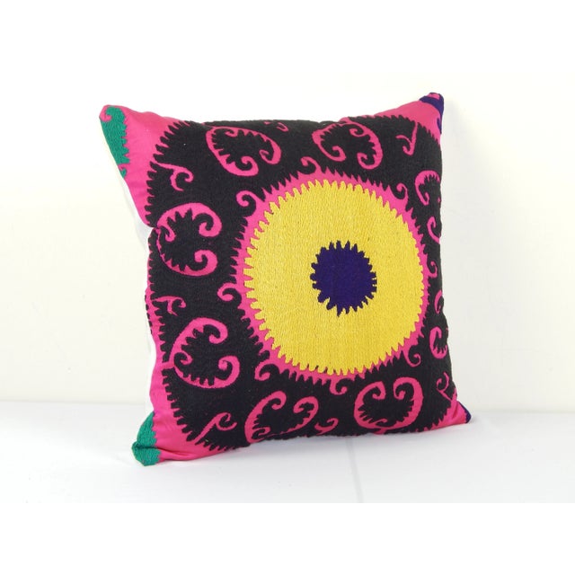 Mid-Century Modern Suzani Cushion Cover For Sale - Image 3 of 5