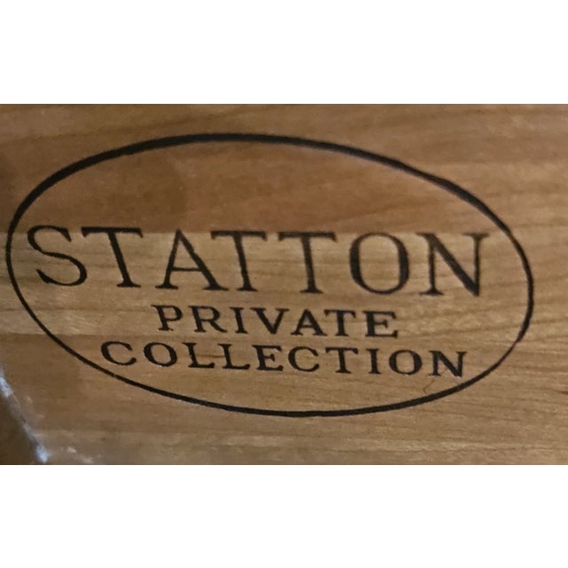 Mid 20th Century Statton Furniture Private Collection Serpentine Chest of Drawers Made in Maryland For Sale - Image 9 of 11