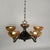 Brown Swedish 5-Light Chandelier in Nickel Plated Brass and Alabaster, 1920s For Sale - Image 8 of 18