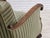 Vintage Danish Carved Oak Lounge Chair with Green Velour Upholstery, 1950s For Sale - Image 12 of 18