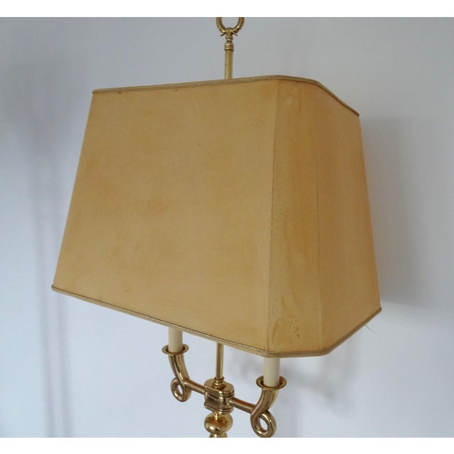 Gilded Brass Floor Lamp in the style of Gio Ponto, 1970s For Sale - Image 13 of 18