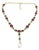 Bochic “Capri” Vintage Ruby, Emerald & Sapphire Necklace Set in 18K & Silver For Sale