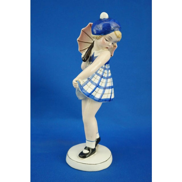 Vintage Art Deco Ceramic Sculpture by Claire Weiss for the Goldscheider Factory, 1920s For Sale - Image 13 of 18