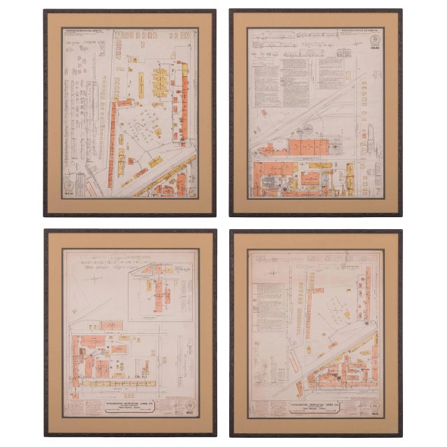 Winchester Repeating Arms Company Factory Survey, C.1899 - Set of 4 For Sale - Image 12 of 12