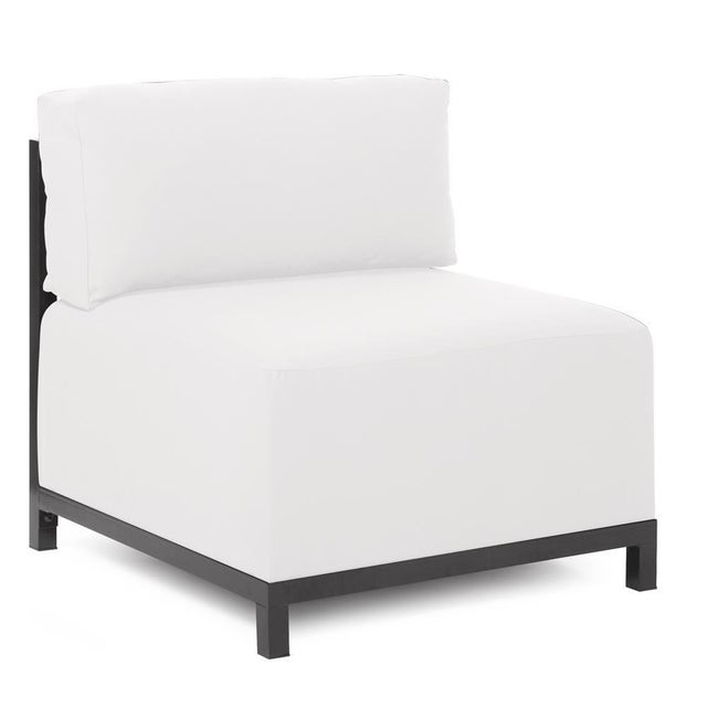 Modern Axis 3pc Sectional Atlantis White Titanium Frame For Sale - Image 3 of 9
