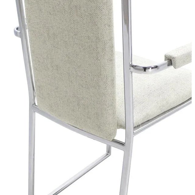 Mid-Century Modern Chrome Dining Chairs - Set of 6 For Sale - Image 9 of 12