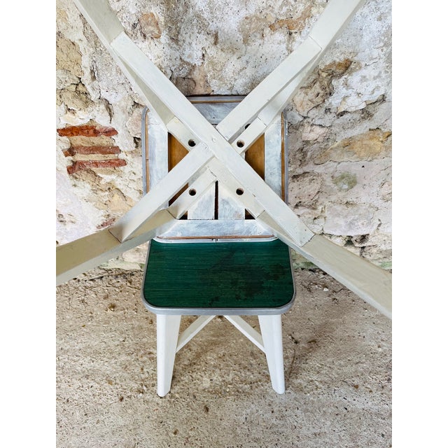 Vintage Wooden Stool, 1950s For Sale - Image 13 of 18