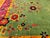 Vintage Art Deco Chinese Rug, Hand-Knotted Wool, Floral Motif, Turquoise & Purple, 9x12 For Sale - Image 17 of 18