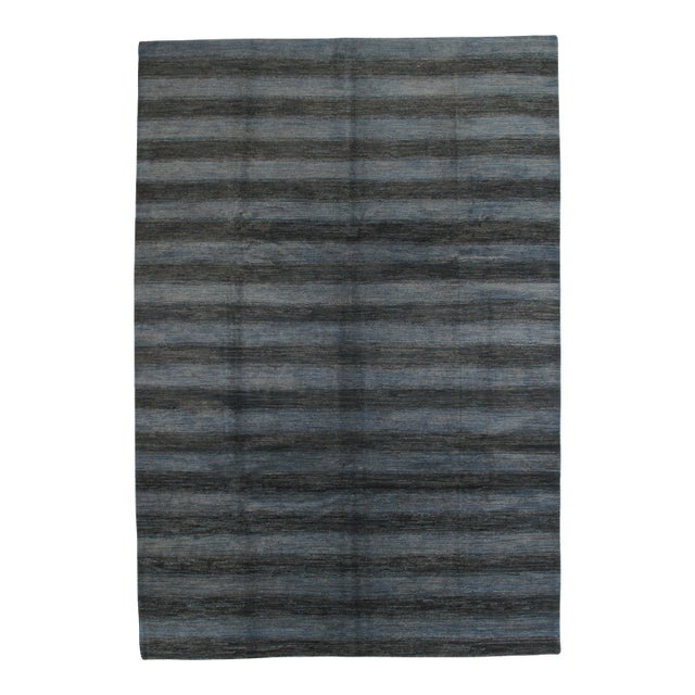 Vintage Hand-Knotted Gabbeh Rug 8'0" X 11'9" For Sale