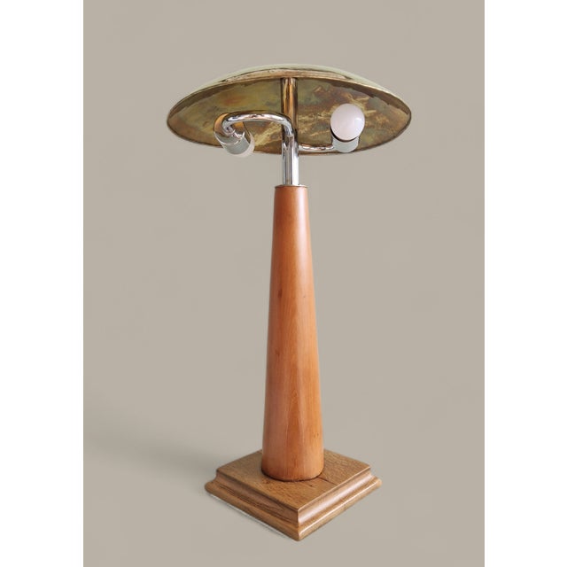 Wood Vintage Table Lamp in Wood, 1970 For Sale - Image 7 of 18