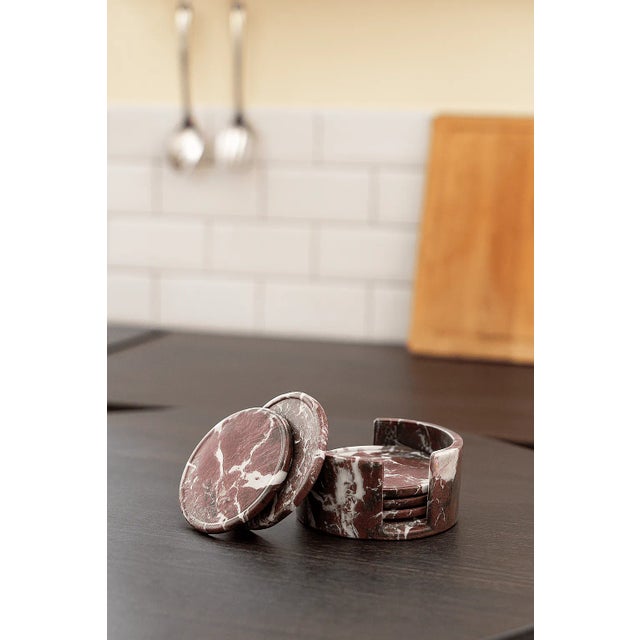 Add a touch of timeless elegance to your space with our Handcrafted Marble Coaster Set, made from exquisite Natural...