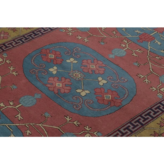 Traditional Vintage Turkish Runner With Vase Vinery & Oval Medallions - Rug & Kilim For Sale - Image 3 of 9