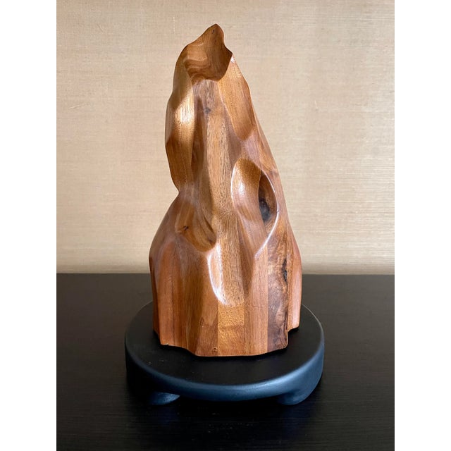 Organic Hand-Carved Folk Style Mid-Century Sculpture For Sale - Image 10 of 10