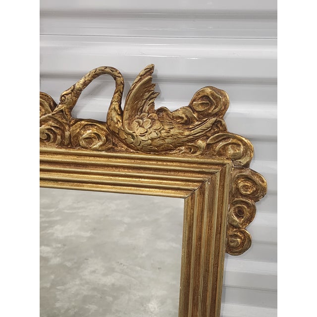 Wood Antique Late 19th Century Empire Style Gilded Mirror From the Waldorf Astoria Hotel Nyc For Sale - Image 7 of 18