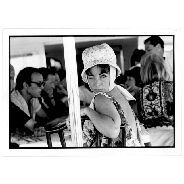 Otto Bettmann Elizabeth Taylor at the Cannes Film Festival, 1959 Vintage silver print Rare copy Unsigned Annotated 26 on...