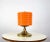 Mid-Century Orange Glass Table Lamp, 1960s, in Very Good conditions. Designed 1960 to 1969 European Plug (up to 250V).The...