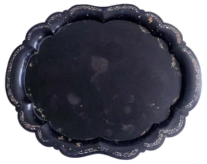 Antique Victorian Tray from Papier Mâché Jennens & Bettridge, 1850
