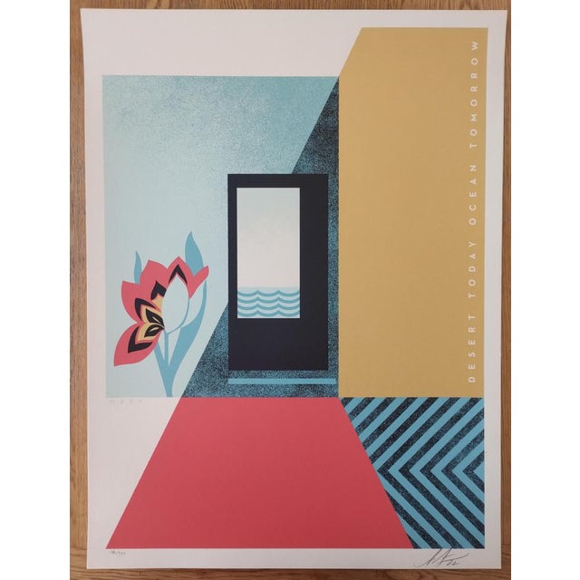 Shepard Fairey (Obey), Ocean Today Desert Tomorrow, 2022, Screenprint For Sale - Image 7 of 8