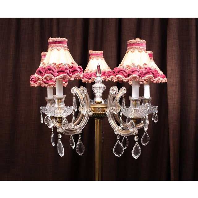 If you want something else. This is it. Like a classic chandelier on a stand. Brass stand, very nice quality comes with a...