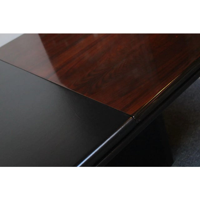 Large Italian Rosewood and Leather Conference Table/Desk by Hans Von Klier For Sale - Image 11 of 13