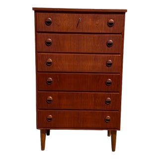 Mid-Century Teak Highboard by FDB Møbler, 1960s For Sale