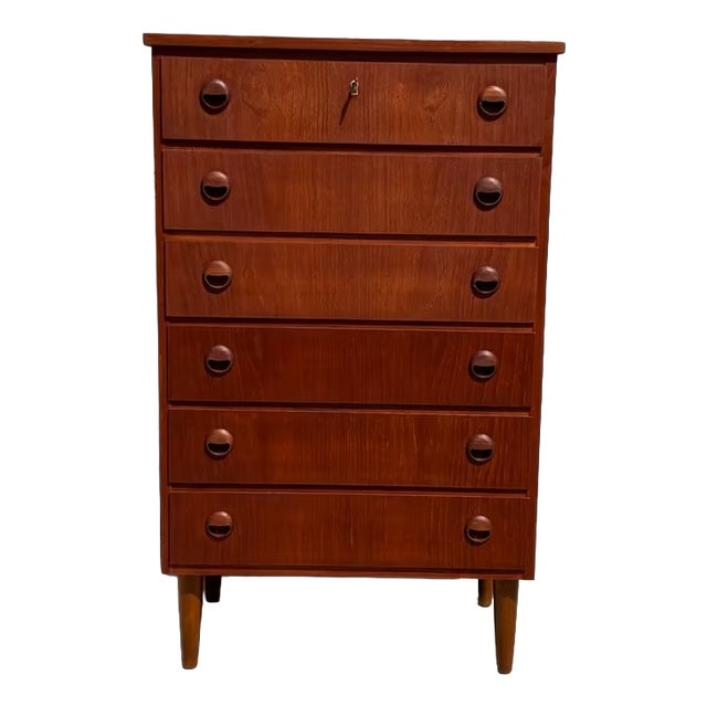 Mid-Century Teak Highboard by FDB Møbler, 1960s For Sale