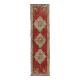 Vintage Circa 1940 Turkish Oushak Runner Rug, 2'9 X 10'9 For Sale