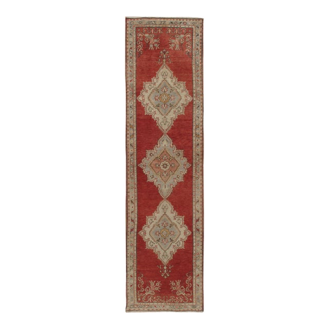 Vintage Circa 1940 Turkish Oushak Runner Rug, 2'9 X 10'9 For Sale
