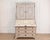 18th Century Fine Swedish three-part bureau with charming carvings and marble-painted columns For Sale - Image 4 of 11