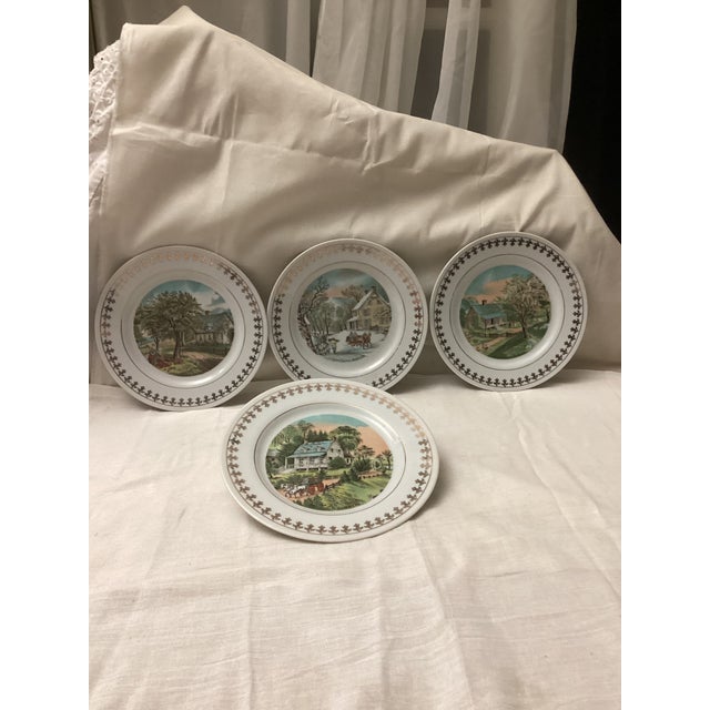 This mint set of the “Four Seasons”decorative plates, features a nostalgic window into each season of the year. They have...