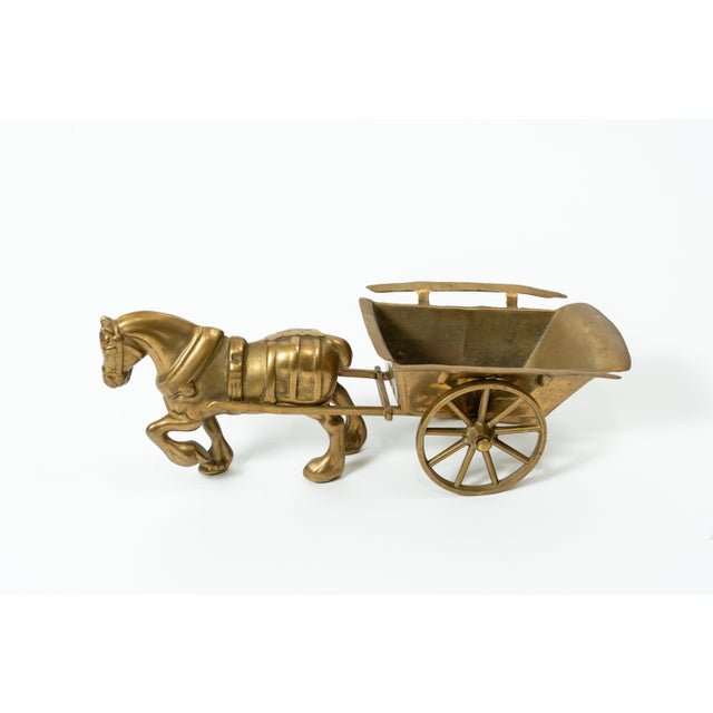 Bronze Horse-Drawn Carriage Sculpture with Movable Wagon, 1890s For Sale - Image 3 of 5
