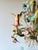Metal French Polychrome Floral and Wheat Tole 5-Light Chandelier, 1960s For Sale - Image 7 of 18