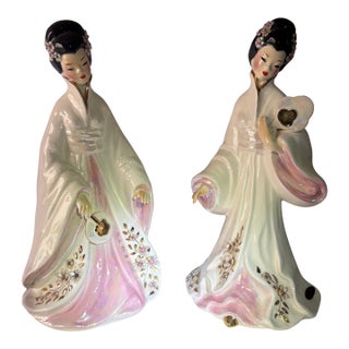 1940s Cho Cho and Sakura Sculptures, a Pair For Sale