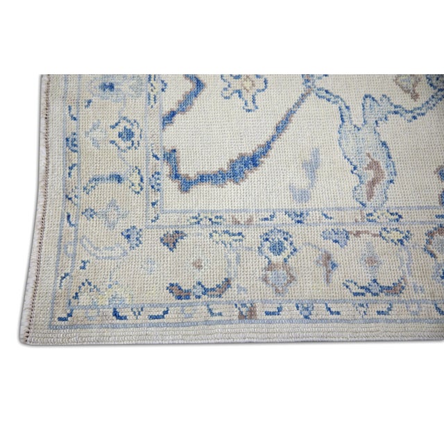 Turkish Modern Turkish Oushak Rug 3'1" x 7'4" For Sale - Image 3 of 7