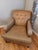 Sienna Late 20th Century St. Timothy Tufted Tan Leather Library Lounge Chair For Sale - Image 8 of 12